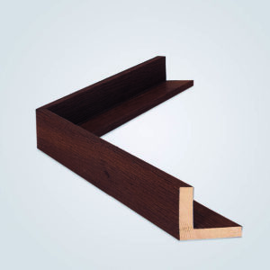 Valnød Finér svæveliste, 44x50 mm