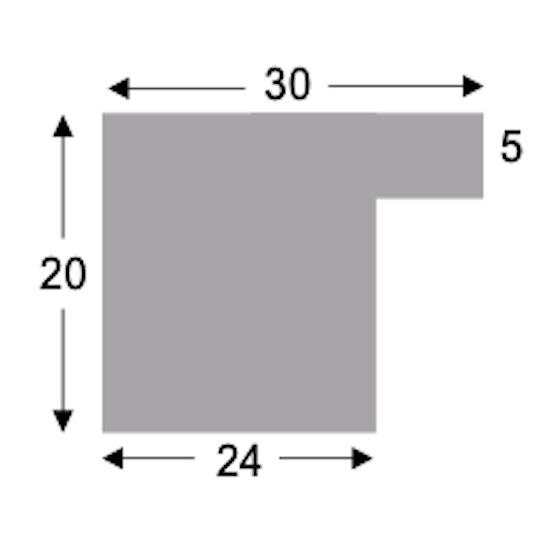 Røget EG Finér, 30x20 mm - Billede 2