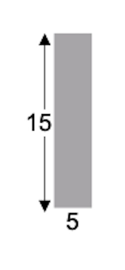 EG Finér distanceliste, 5x15 mm - Billede 2