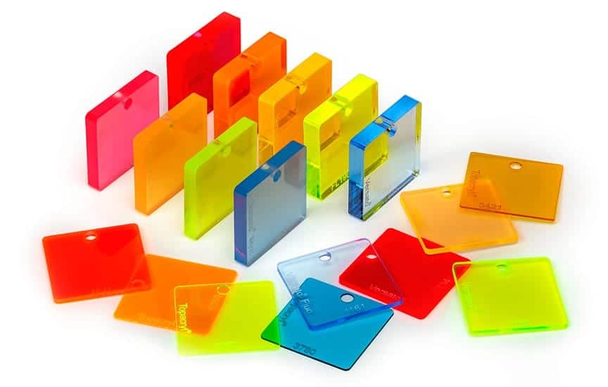 Acryl XT Blå "flour" 203 x 305 cm x 3 mm - Billede 2