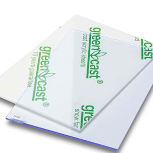 Acryl XT Blå "flour"  203 x 305 cm x 3 mm