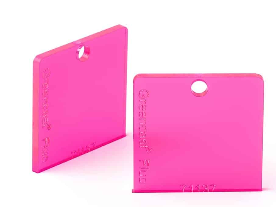 Acryl Pink "flour" 203 x 305 cm x 3 mm