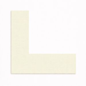 Kulørt passepartout Brækket hvid, 82 x 112 cm  x 1,7 mm