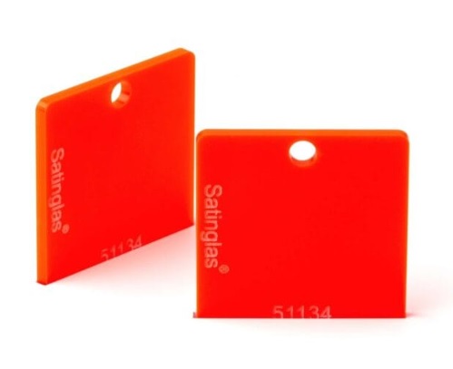 Fluorescent orange/red 203 x 305 cm x 3 mm